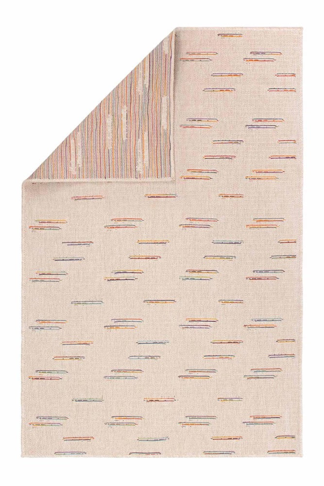 Sisal Multi Cream Beige Textured Turkish Rug – Natural Fiber Look Washable Flatweave Carpet Minimal Accents, Non Slip Modern Area Rug